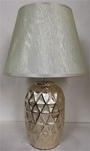 136231218 CANDEEIRO CHAMPAGNE BASE CERAMICA 38cm