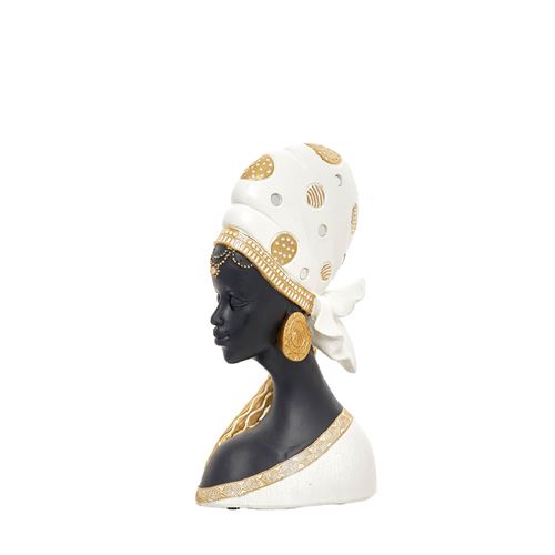 86549 POLIRESINA - BUSTO AFRICANA C 13,50 L 9,00 A 26,00