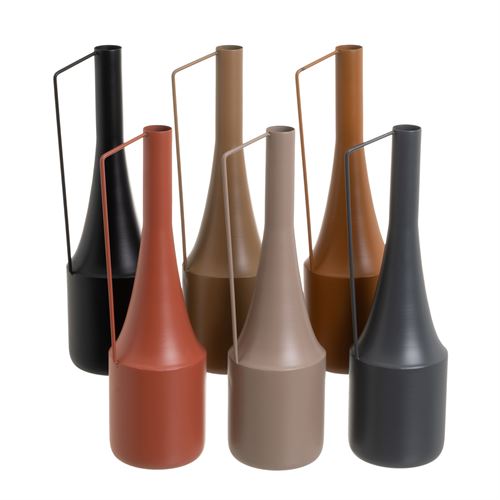 804217 JARRA METAL 11X10X35CM 6CORES