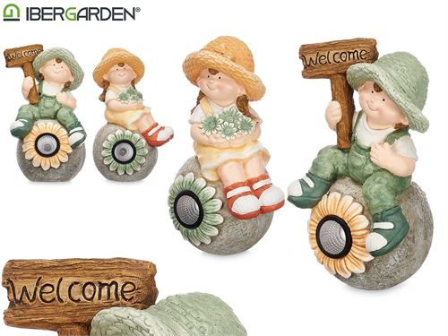 90872 FIGURA SOLAR FLOR SORT 2 MOD 41,5CM