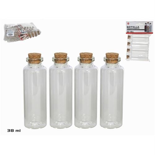 729413 GARRAFA CRISTAL TRANSPARENTE X4 38ML
