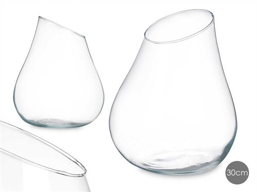 82145 JARRA VIDRO FORMATO PÊRA 30CM