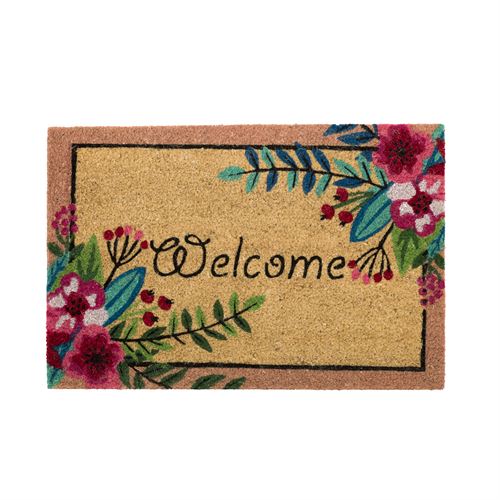 49570 TAPETE FIBRA COCO WELCOME SPRING 60X40X1.5