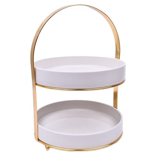 01071 BANDEJA BOLO CERAMICA 2 ALT 2650-107