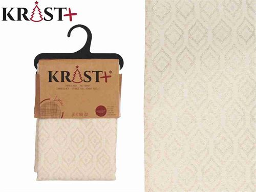 90293 CAMINHO DE MESA LUREX DOURADO LOSANGULOS 50X160CM
