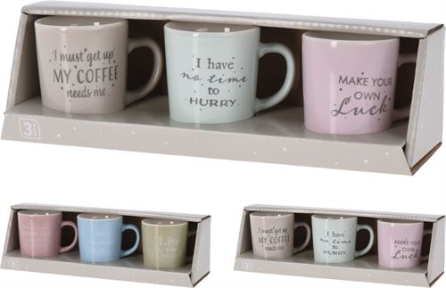 Q80000460 CHAVENA CAFE SET3 CERAMICA