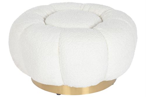 MB-212039 DESCANSA-PÉS POLIÉSTER METAL 65X65X35 BRANCO