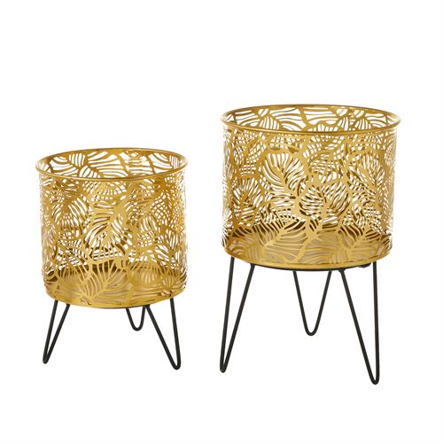 802924 FLOREIRA METAL CHAMPANHE SET2