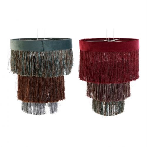 LA-177394 CANDEEIRO POLIESTER METAL 30X30X35CM