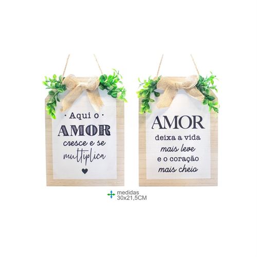 PLACA PAREDE MDF30X21,5CM