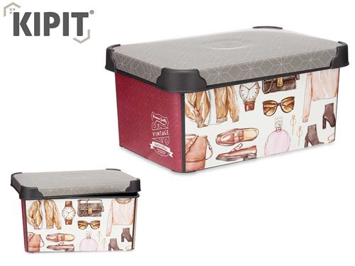 18603 CAIXA PLASTICO 5L VINTAGE 29 x 19 x 13,5 cm.
