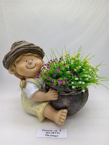 69900 VASO MENINA JARDIM