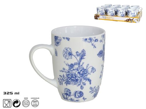 CHAVENA MUG 325ML BAROQUE PORCELANA