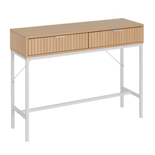 806186 CONSOLA MID-LINES PB-METAL NATURAL 100 X 30 X 75 CM