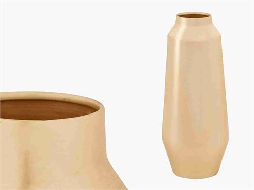 67650 JARRA OVAL DOURADA 19 x 19 x 48 cm.