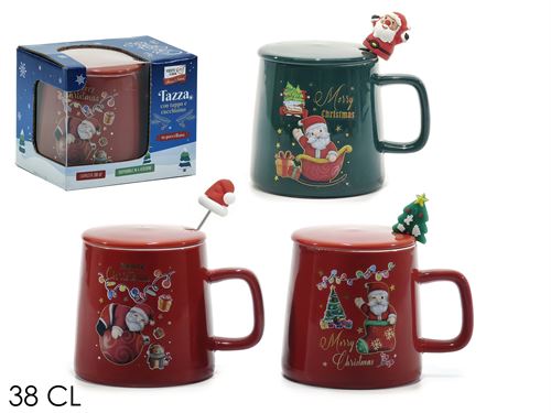 490027 CANECA DE NATAL COM TAMPA 38CL