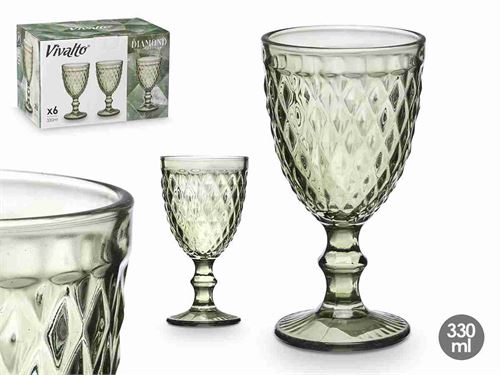 38019 CALICE DIAMANTE VERDE 330ML