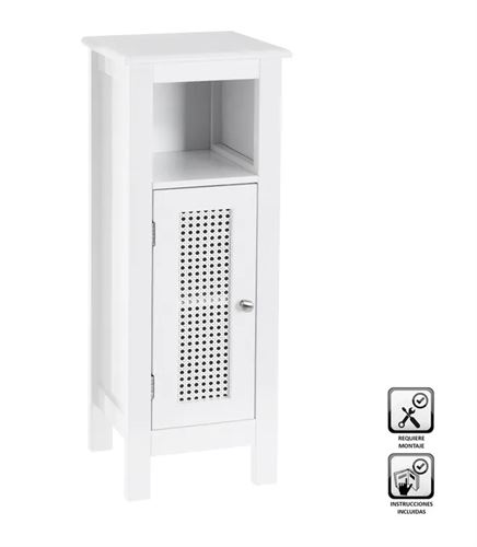 803501 MÓVEL 1 PORTA / 1 LEJA MDF BRANCO 30 X 28 X 80 CM