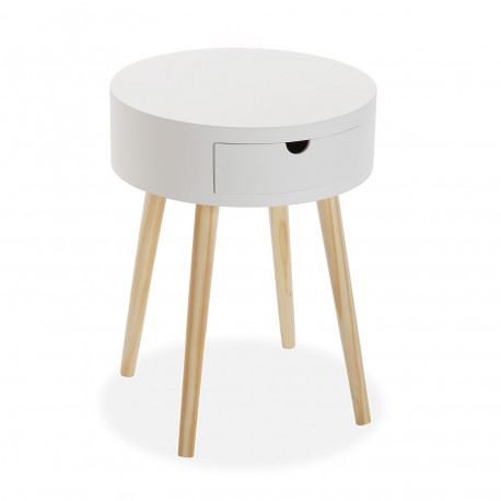 21810038 MESA AUXILIAR BLANCA 40x53cm