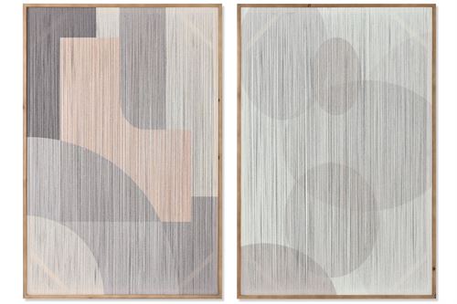 CU-214518 QUADRO ALGODÃO ABETO 80X3X120CM MODERNO 3D 2 MOD.
