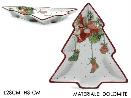 471559 PRATO CERAMICA NATAL ARVORE