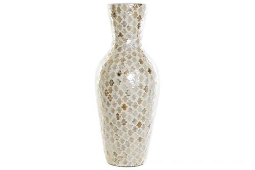 LD-184639 JARRO BAMBU MADRE PÅROLA 20X20X53 CASTANHO