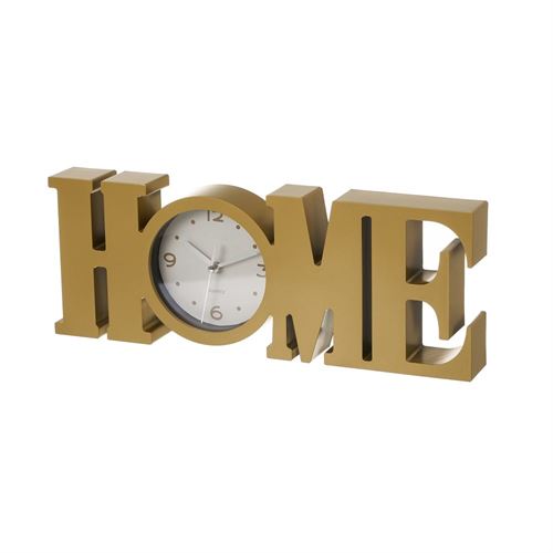 801005 RELÓGIO HOME PL DOURADO FOSCO 39X3,7X14,6