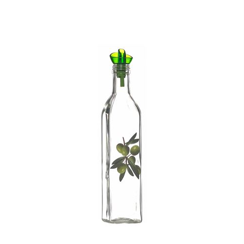 31749 GALHETA VIDRO 500CC DEC OLIVES