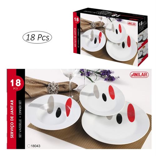 SERVIÇO JANTAR CERAMICA 18PÇS