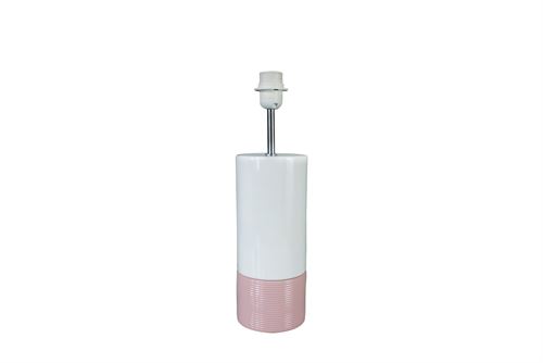 20926335 BASE CANDEEIRO MC 10X34CM ROSA CER/MTL