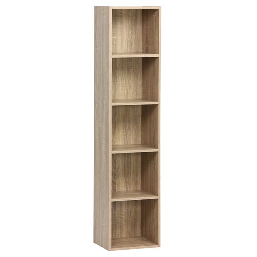 806963 ESTANTES 5 PRATELEIRAS CUBE PB NATURAL 30 X 24 X 132 CM