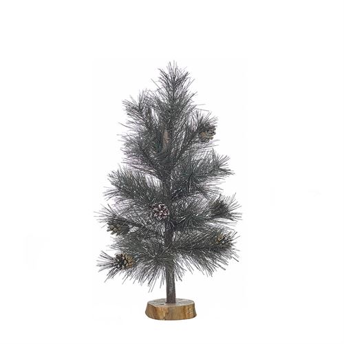 ARVORE NATAL BASE MADEIRA 48CM