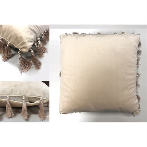 P190685725 ALMOFADA JNY19356 - CREAM 3 45x45cm 100%POLIESTER