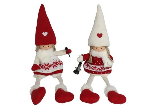 5706 BONECA NATAL LOVE 2SRT 15X9X53CM