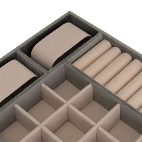 806504 PORTA-JOIAS 2/C MDF-VELUDO 30X20X4 CM