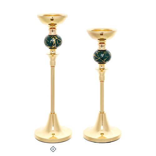 78923 CASTIÇAL DECORATIVO EM METAL E VIDRO C 12,00 L 12,00 A 39,00