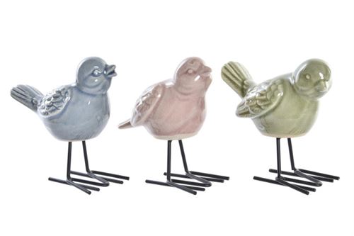 FD-195075 FIGURA PORCELANA METAL 14X7X13,5 P SSARO 3 MOD
