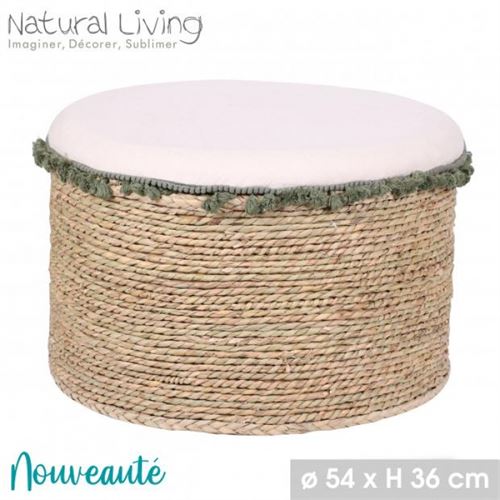 54644 PUFF VERGA  ALGODAO 54X36CM