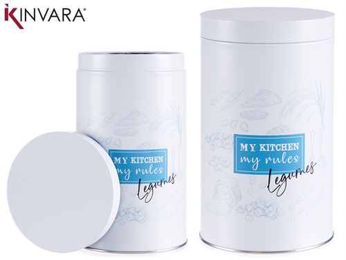 18774 LATA METAL BRANCO LEGUMES