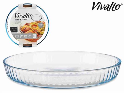 12946 BANDEJA VDR RED OPTICA BOROSILICATO 32CM