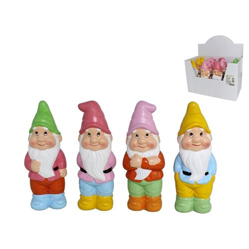 131283 DUENDE DE JARDIM HAROLD 20X8X5CM 4 SORTIDOS