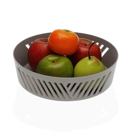 21890181 FRUTEIRO PLASTICO CINZA 24,5CM
