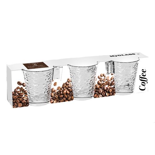 CHÁVENAS CAFÉ CRACKLE 70ML- SET.3