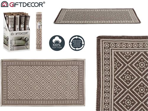 11581 TAPETE GEOMETRICO CAMEL 63X103CM