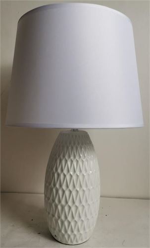 CANDEEIRO BRANCO CERAMICA 51CM