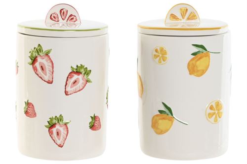 PC-217521 POTE CERAMICA 12,3X12,3X19,5 FRUTA 3D 2 MOD.