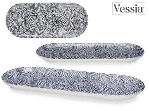 83787 TRAVESSA OVAL AZTECA 15 x 34,5 x 2,5 cm