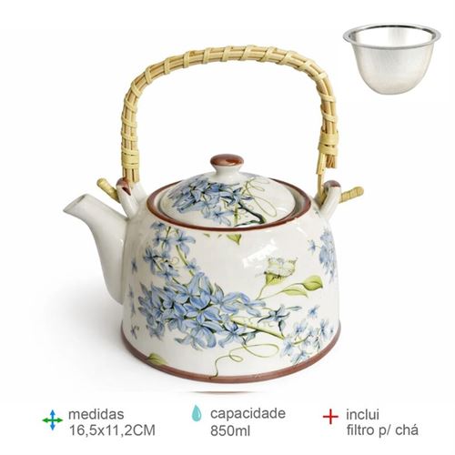 BC-78882 BULE CERAMICA 850ML 16,5X11,2CM