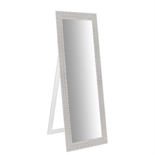02.002830 ESPELHO BULGARIA 60X160 BRANCO PRATA C/CAVALETE