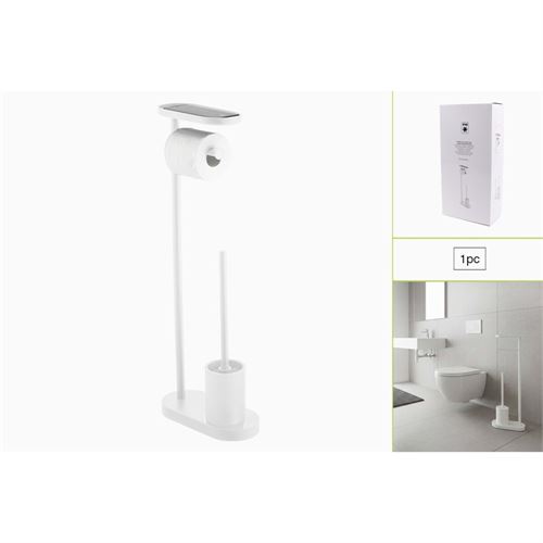 P094399123 PIAÇABA B6374D-1-BRANCO C/PORTA-ROLO 25.5x12x67CM